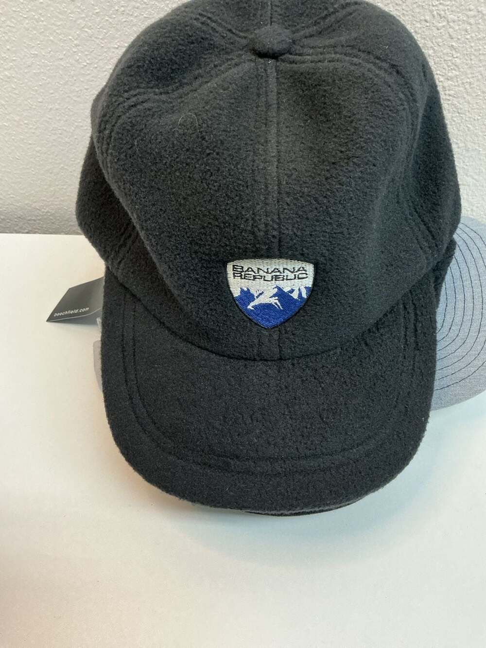 Vintage Banana Republic Black Fleece Mountain Patch Baseball Cap